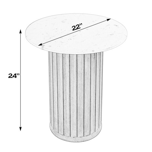 Geneva Marble Side Table