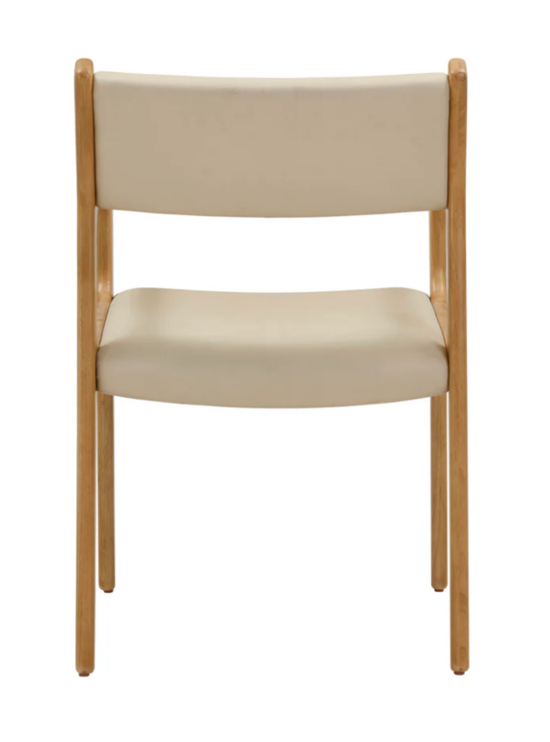 Back view of Harlow Vegan Leather Dining Chair Pair
