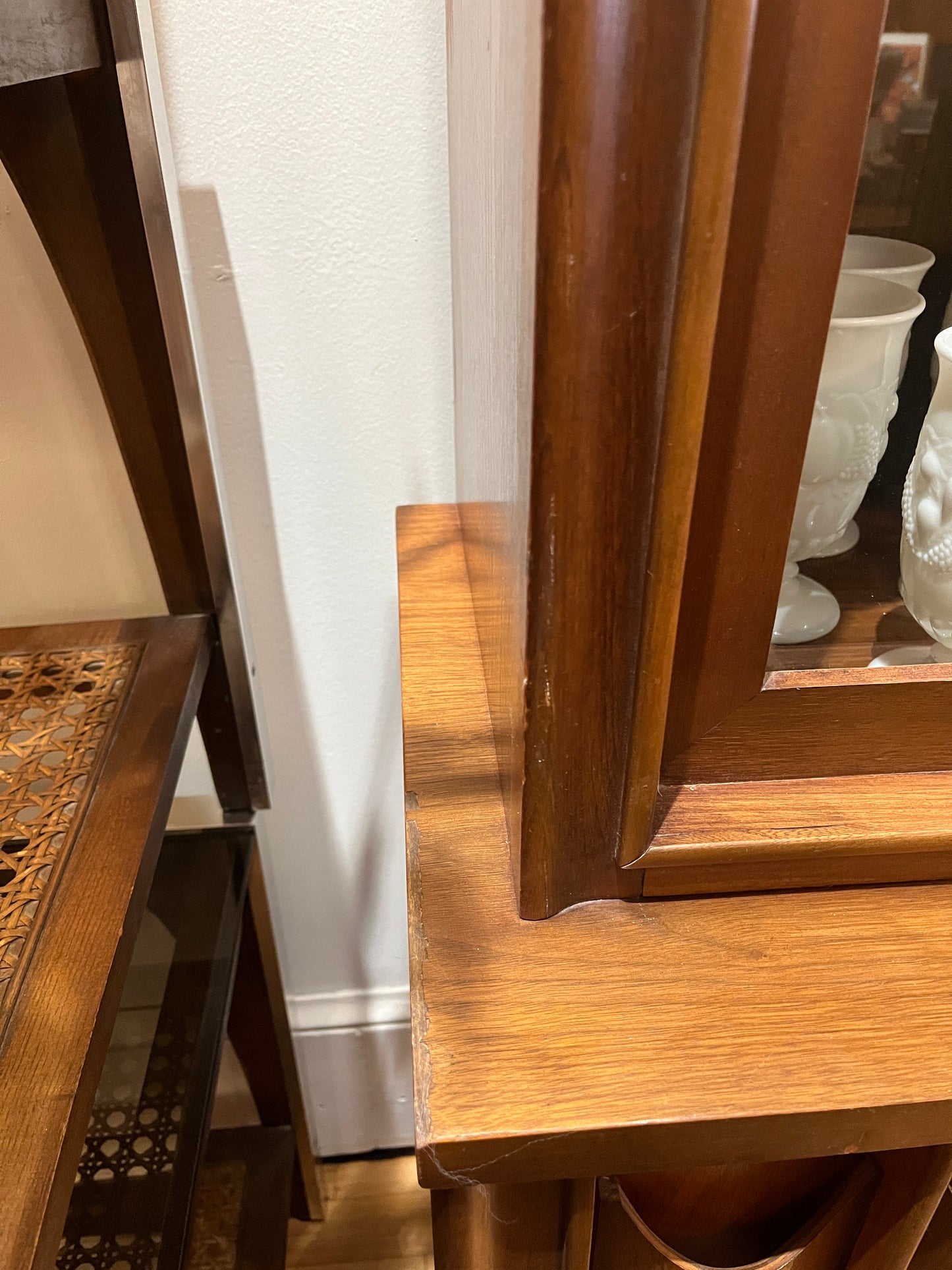 Kent Coffey Perspecta Dining Hutch in Walnut and Rosewood