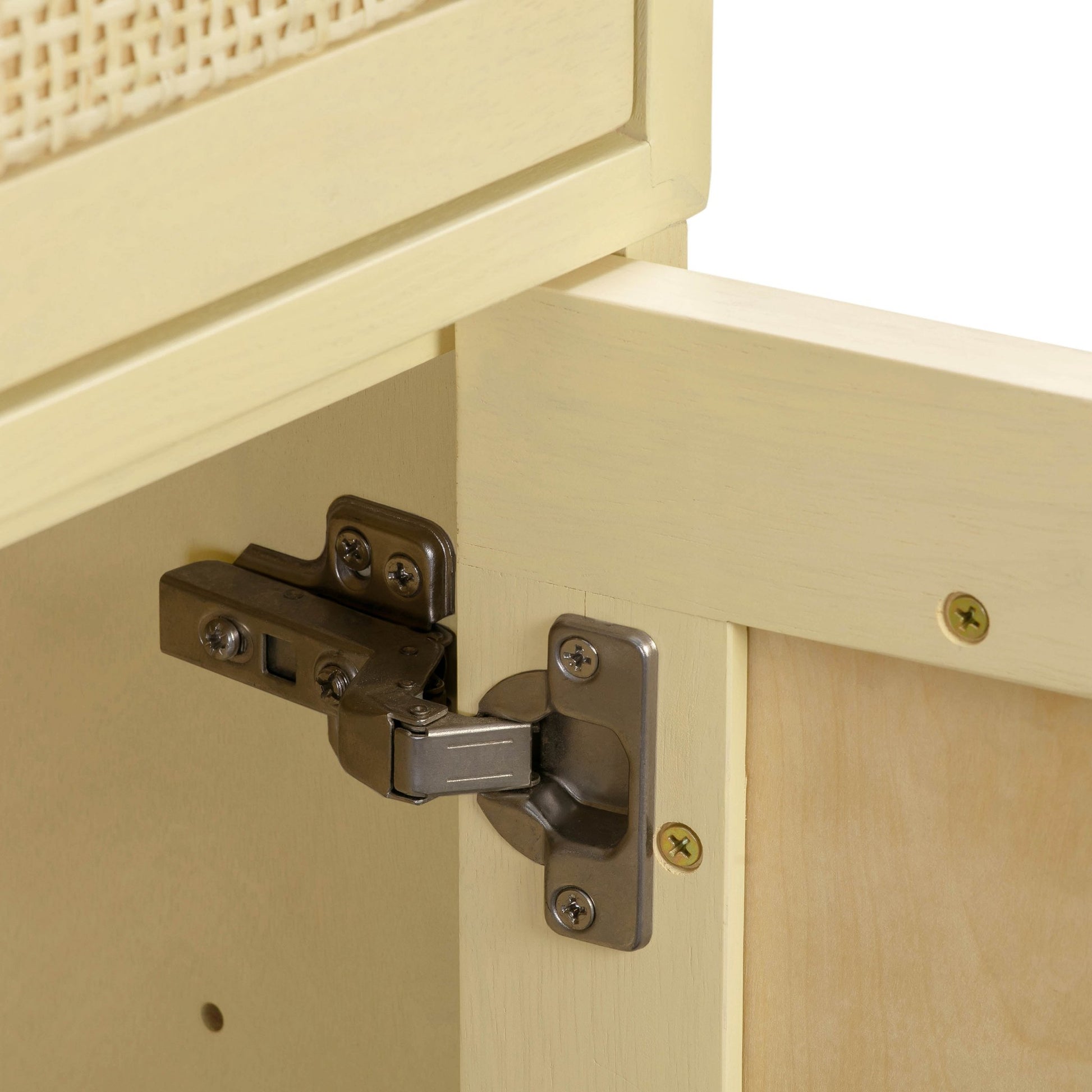 90's Cream Details of Martinique Cane Desk