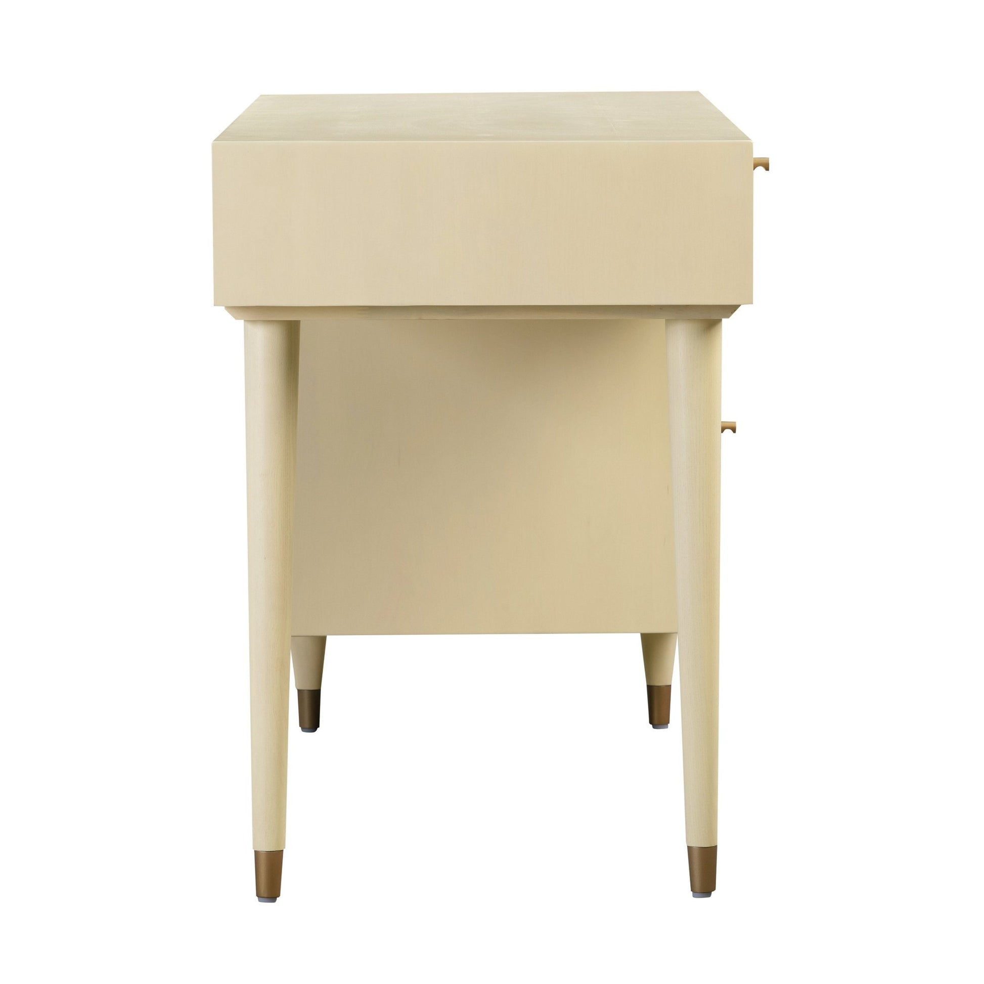90's Cream Side View of Martinique Cane Desk