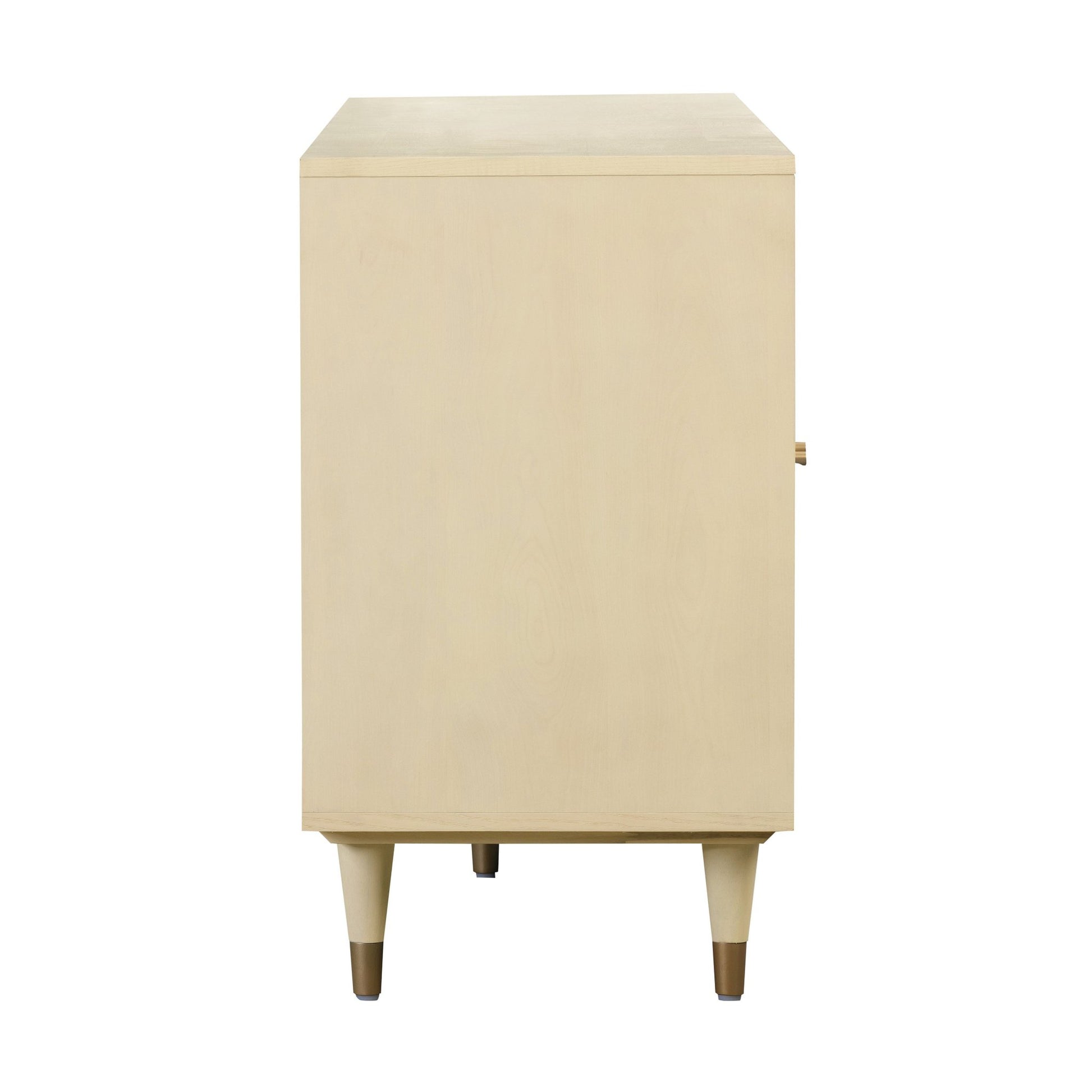 Side view of Martinique Cane Credenza