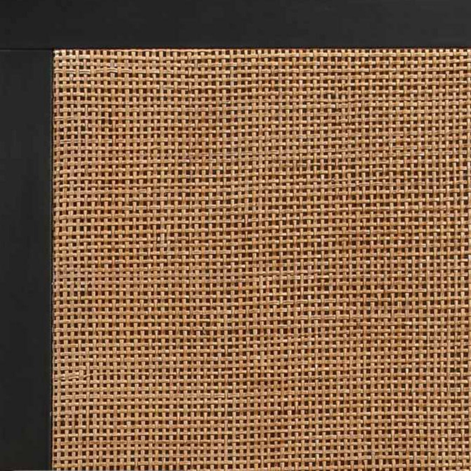 Gothic Black Rattan Detail of Martinique Wood and Rattan Bed