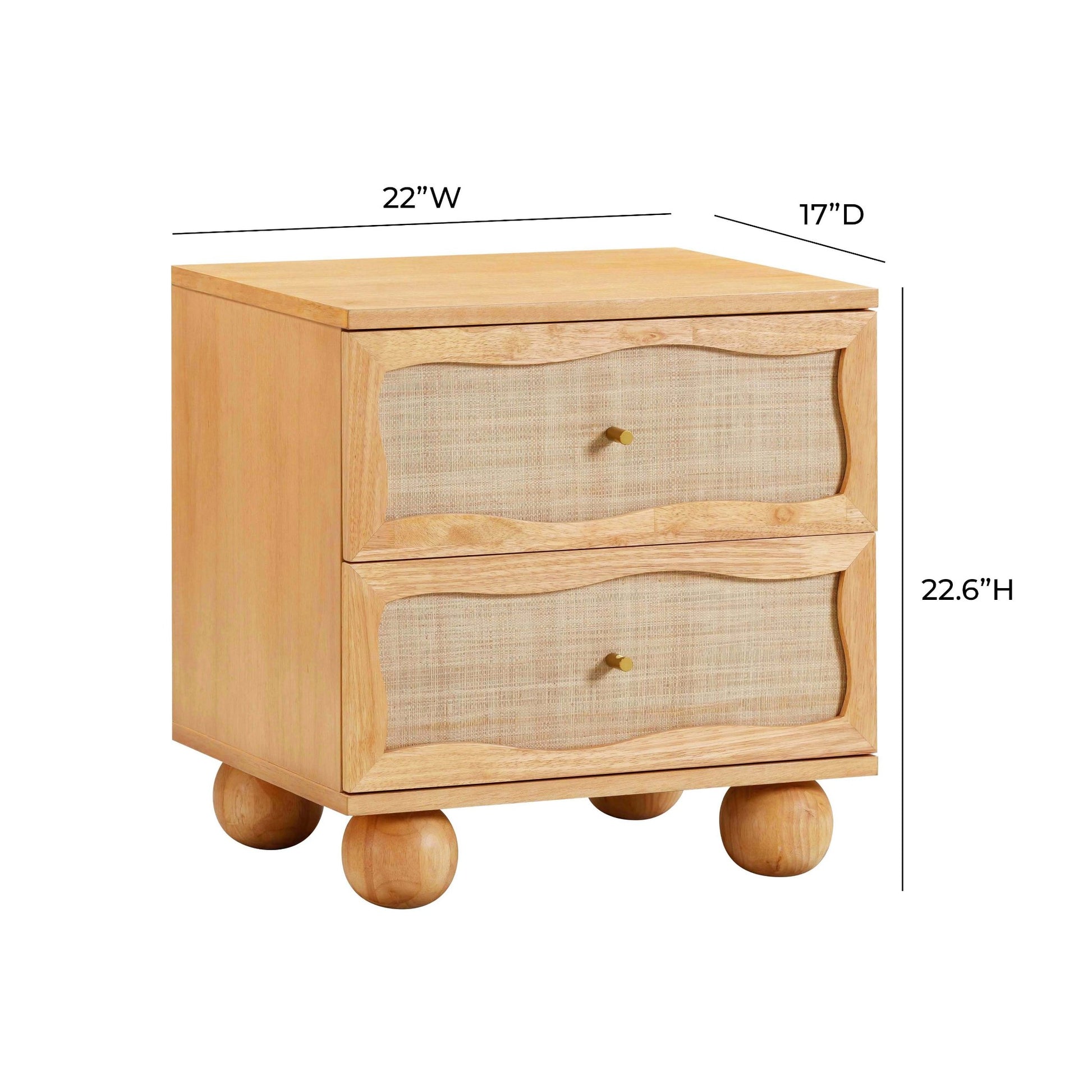 Summer Sun Nightstand Dimensions