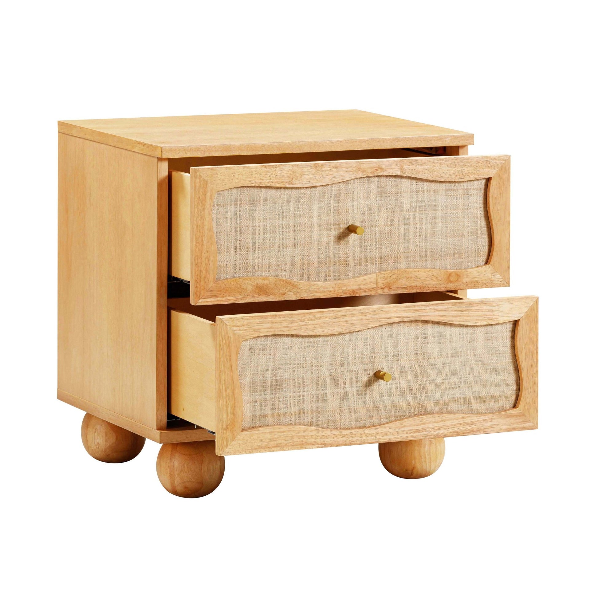 Summer Sun Nightstand Open Drawers