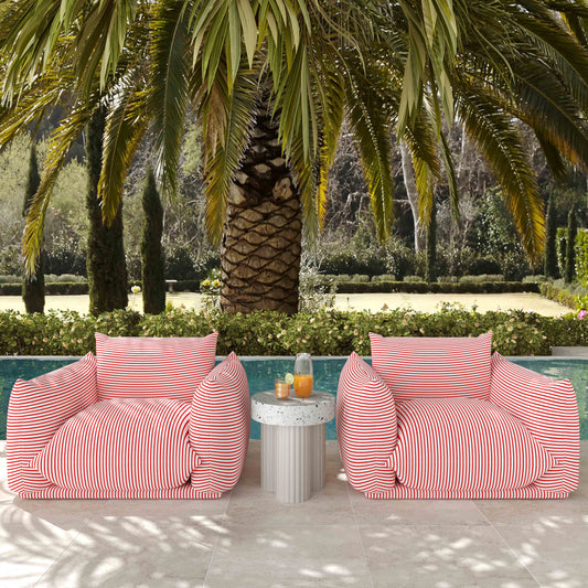 Saint Tropez Striped Stuffed Armchair