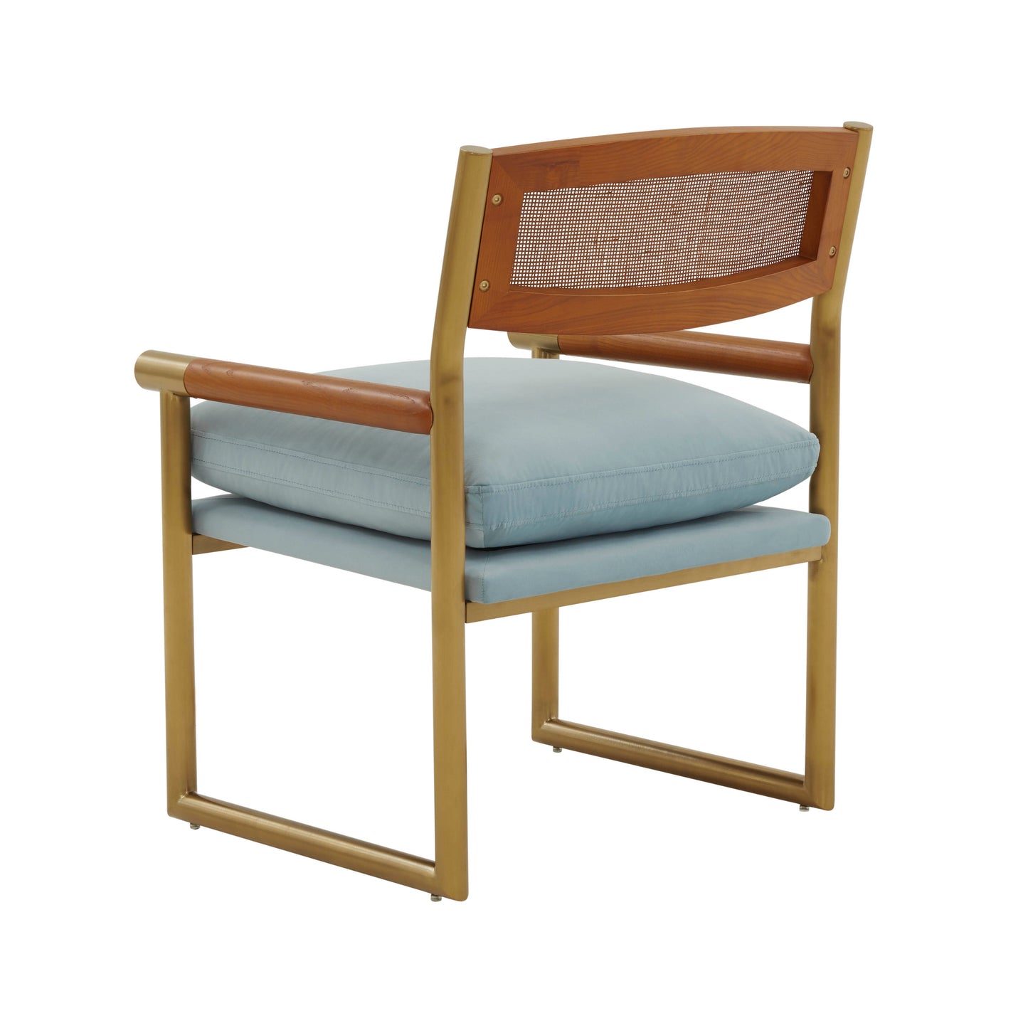 Harlow Rattan Velvet Chair
