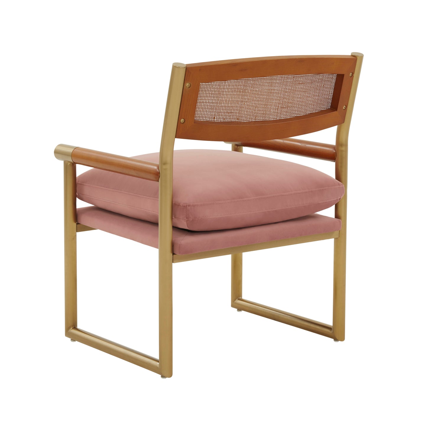 Harlow Rattan Velvet Chair