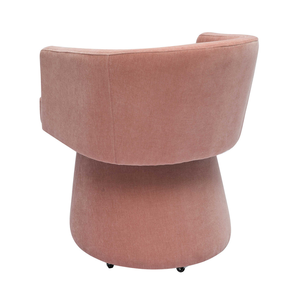 The Chloe Luxe Desk Chair Pink Back View