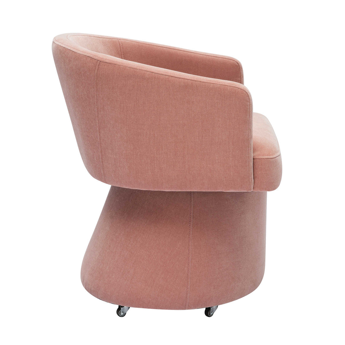 The Chloe Luxe Desk Chair Pink Side View