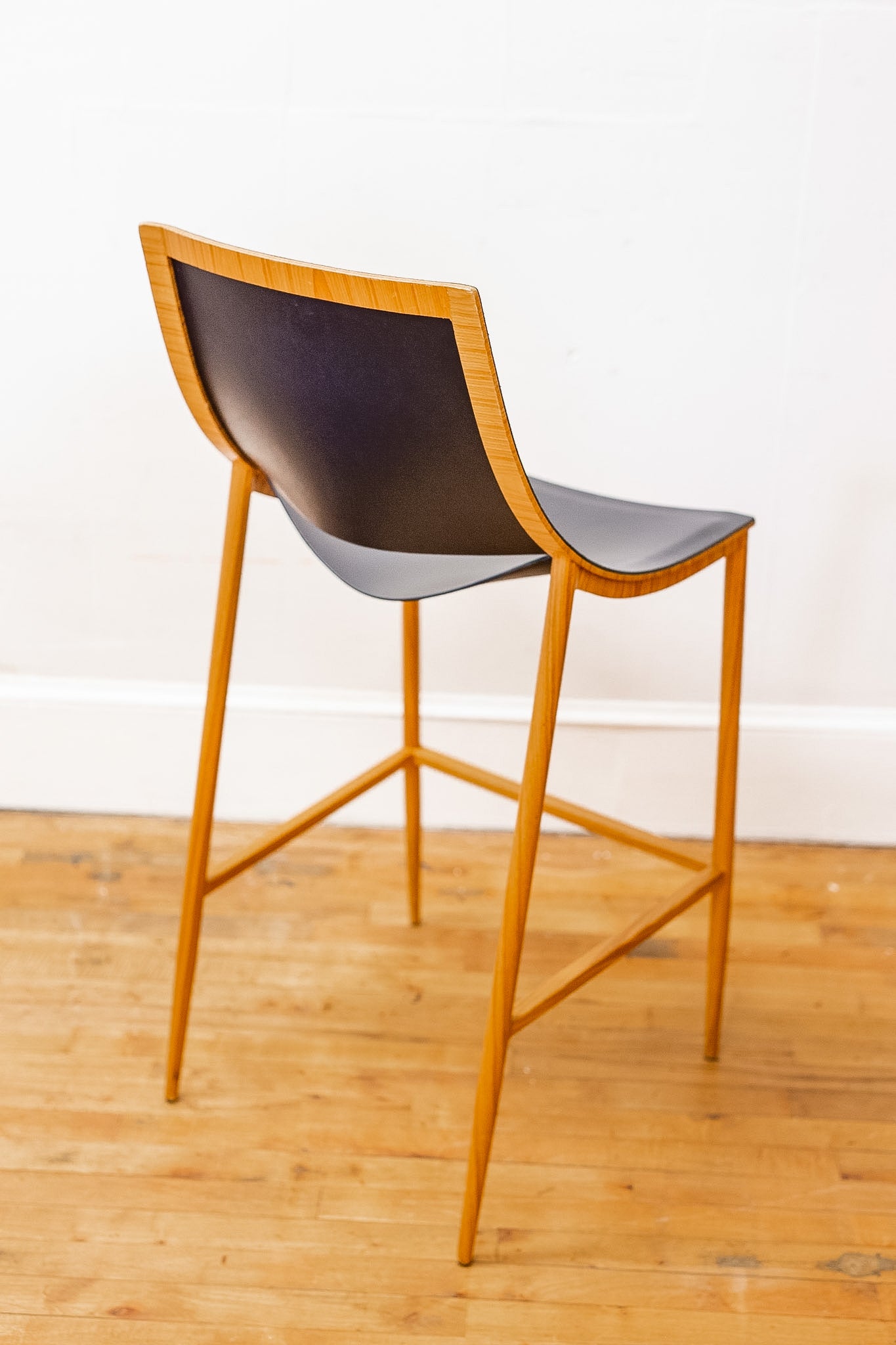 Sloane Steel & Leather Barstool