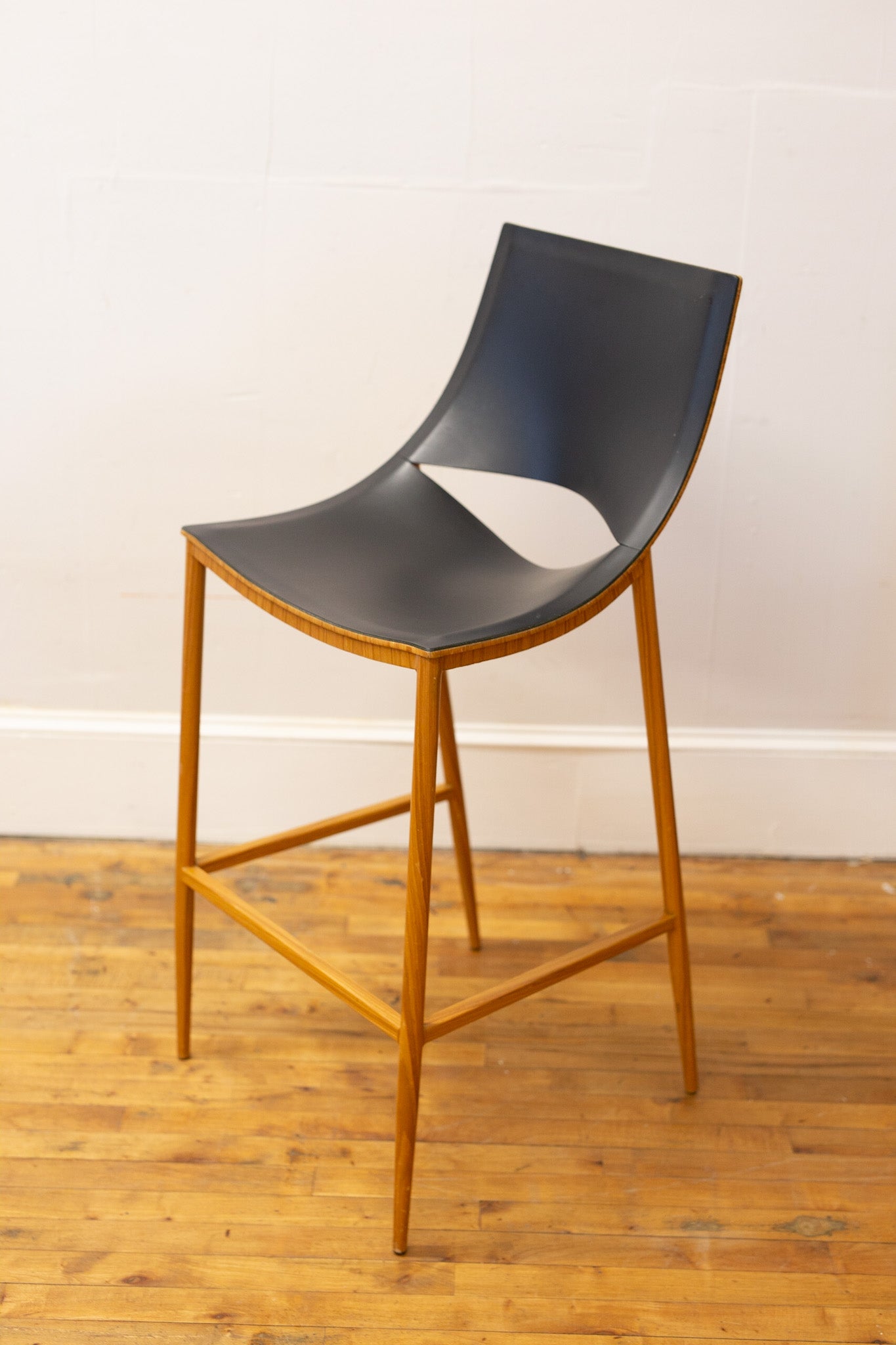 Sloane Steel & Leather Barstool