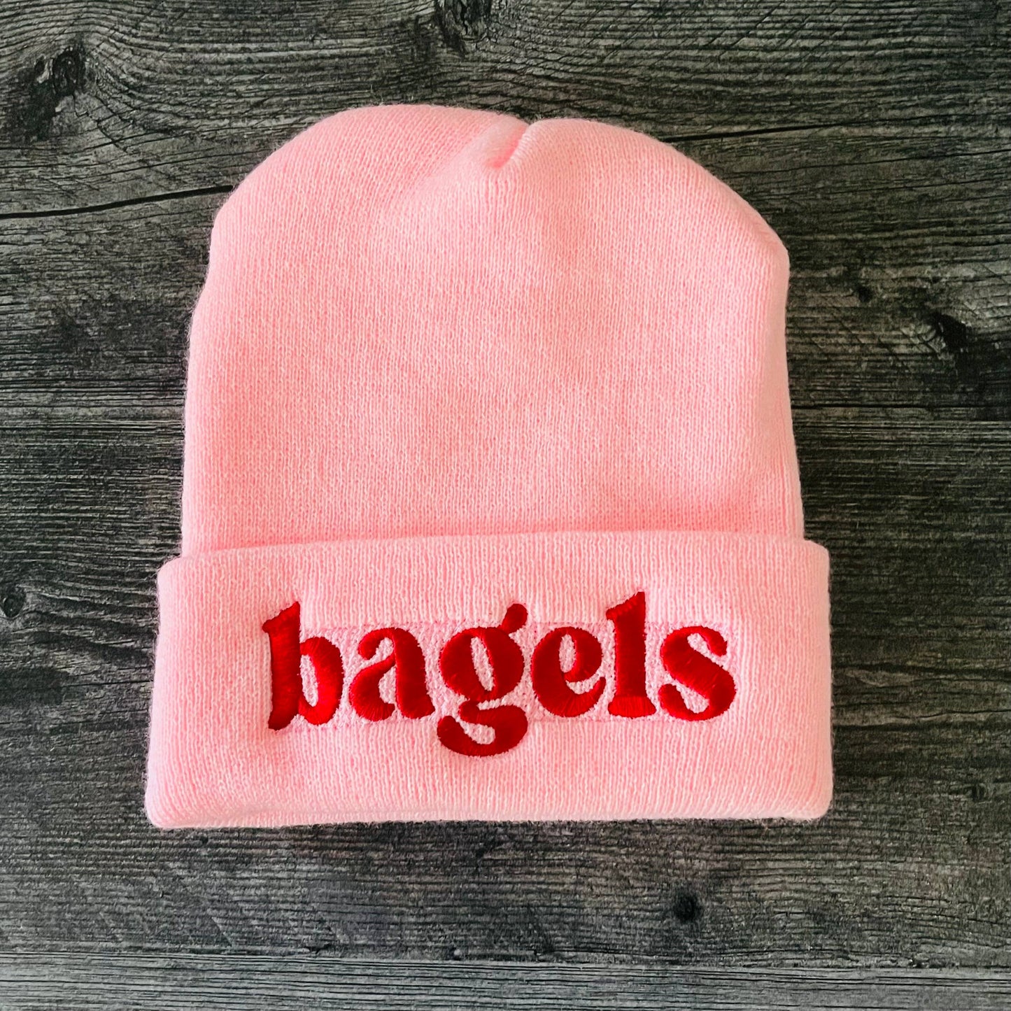 Bagels Beanie in Pink