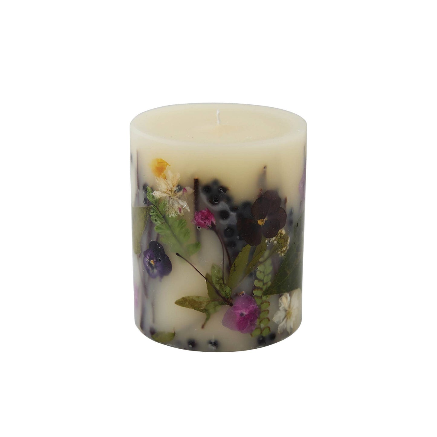 Black Currant + Bay Small Round Botanical Candle