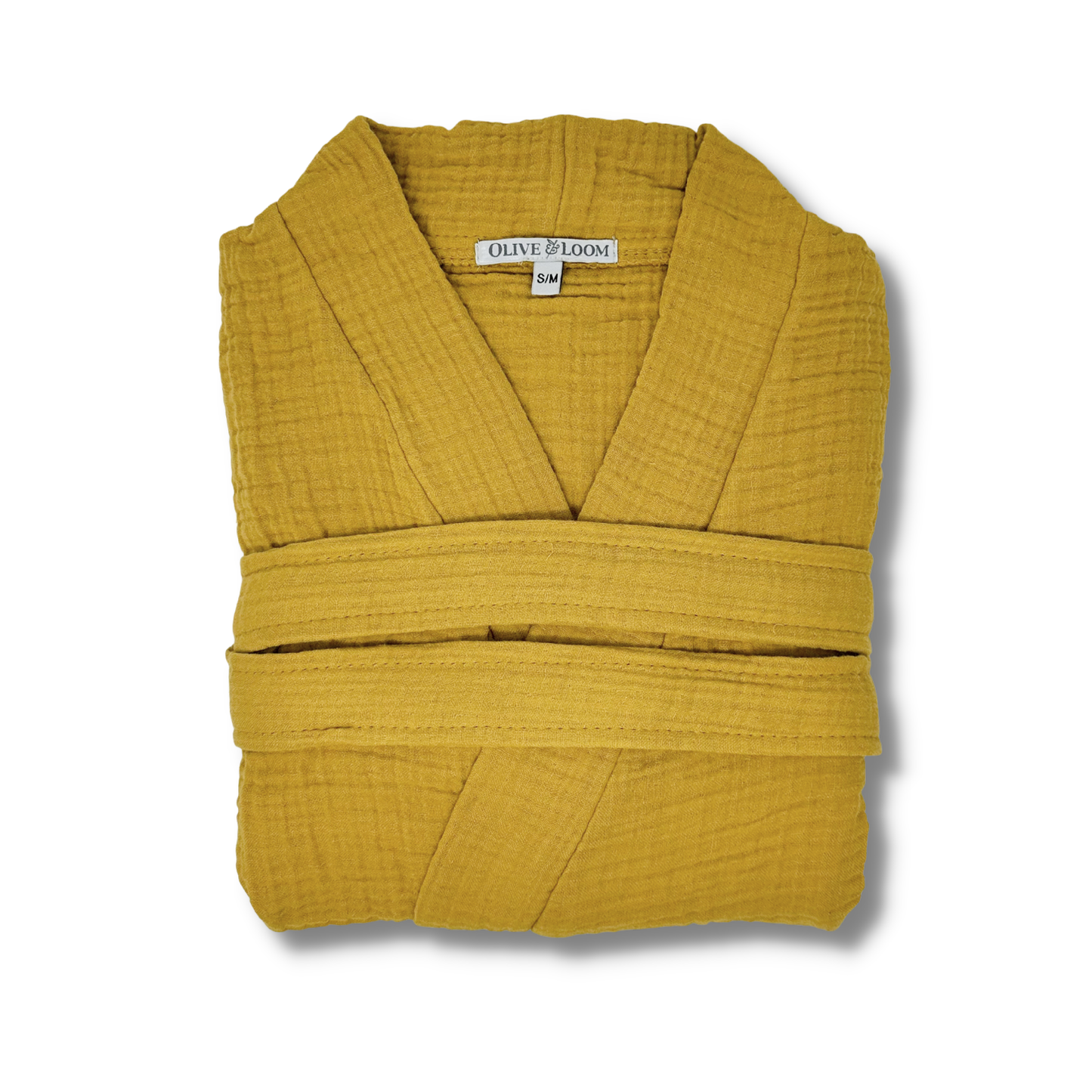 Olive & Loom Spa Robe | Mustard Small/Medium