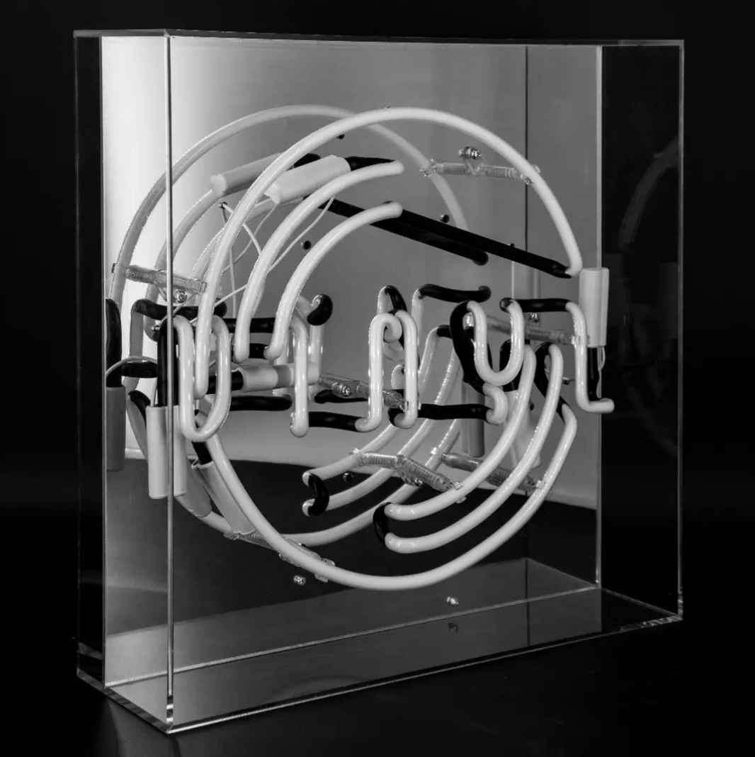 "Vinyl" Acrylic Box Neon Light