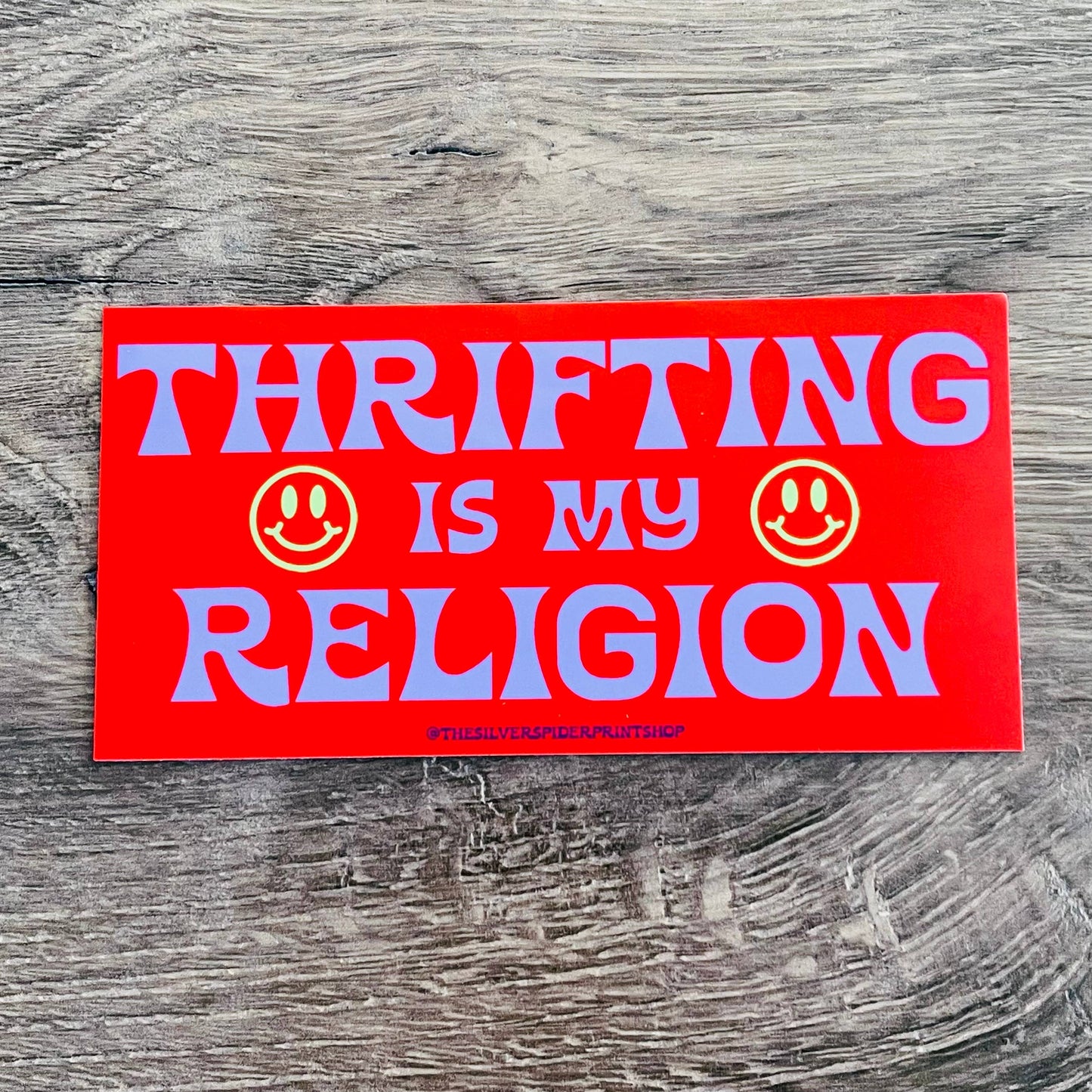 Thrifting | Vinyl Bumper Sticker