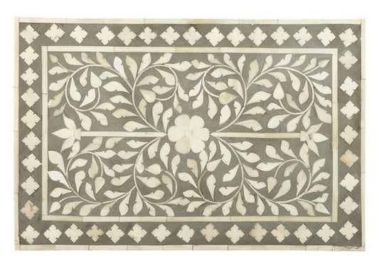 Vivienne Bone Inlay Gray Accent Chest