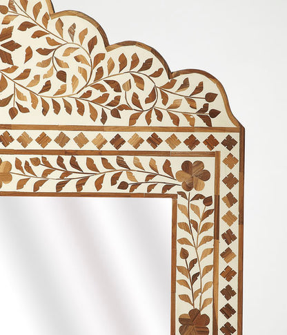 Vivienne Bone Inlay Mirror with Temple Crown