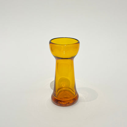 Vintage Amber Gold Glass Bud Vase