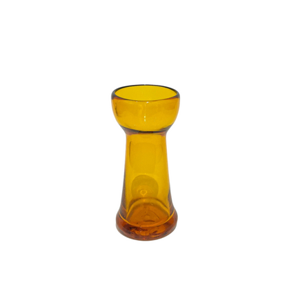 Vintage Amber Gold Glass Bud Vase