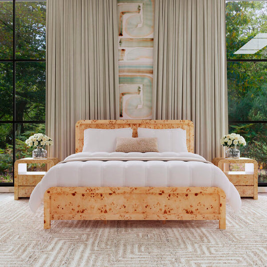 Cora Burlwood King Bed