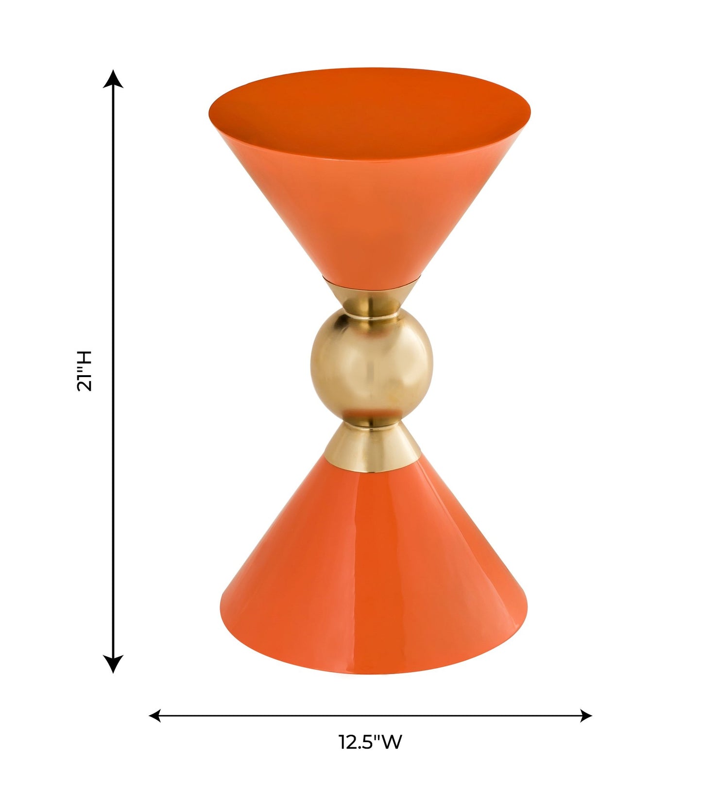 Dimensions of Astro Hourglass Side Table