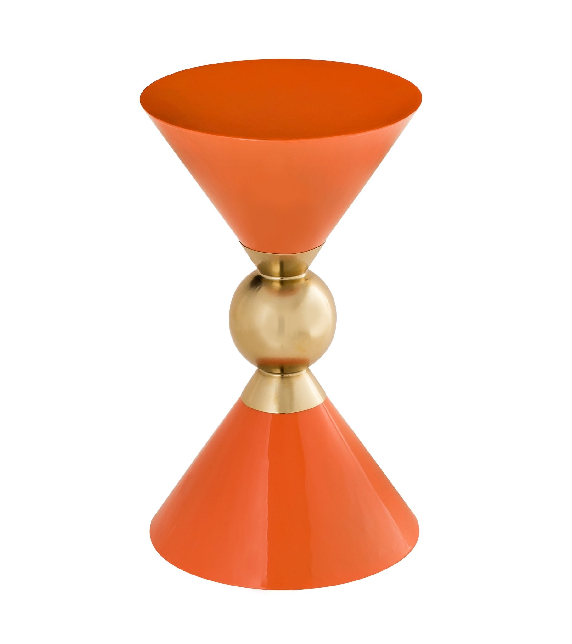 Astro Hourglass Side Table Orange