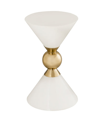 Astro Hourglass Side Table White