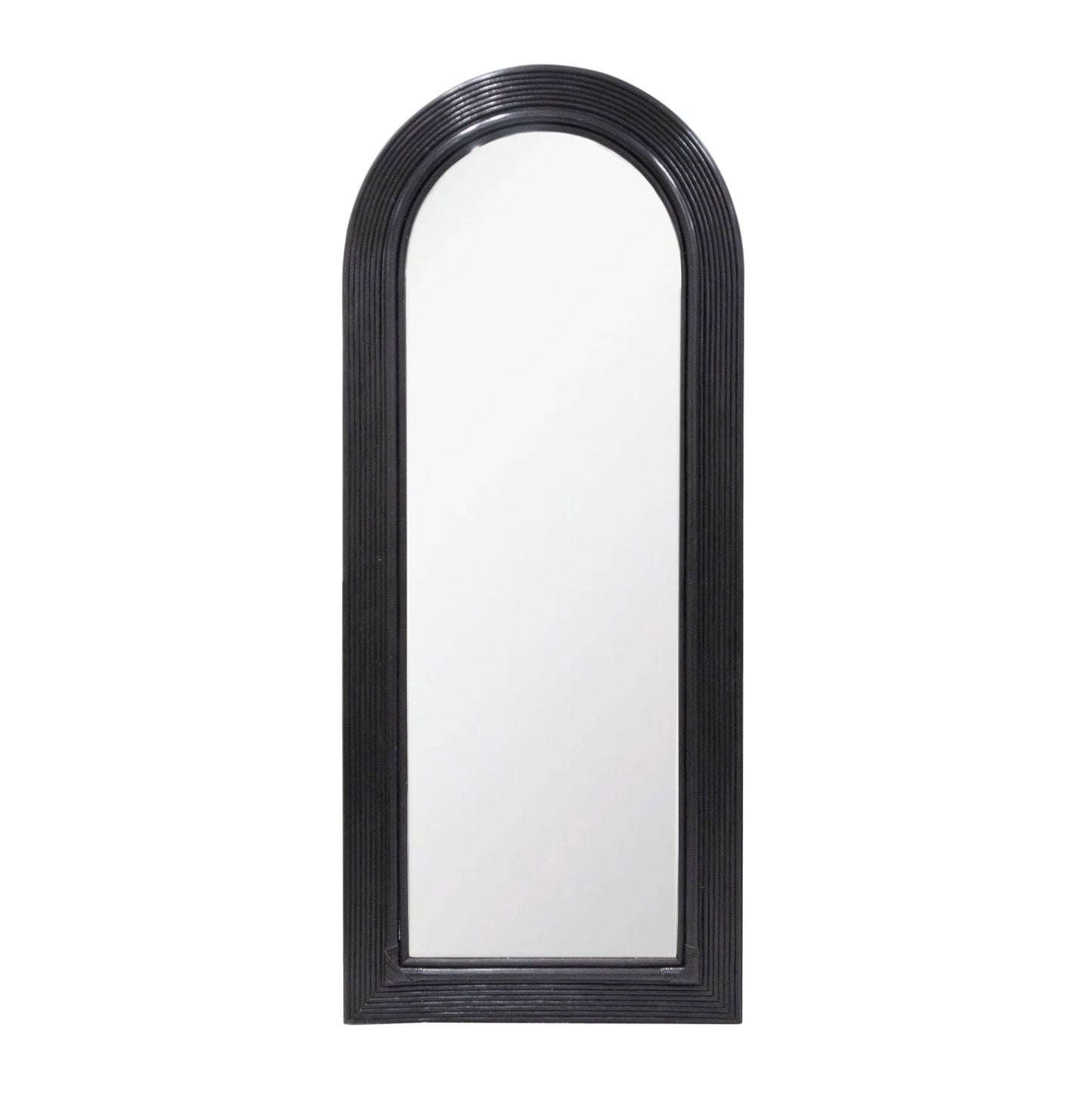 Boho Curves 70" Floor Mirror Black
