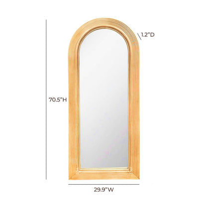Dimensions of Boho Curves 70" Floor Mirror