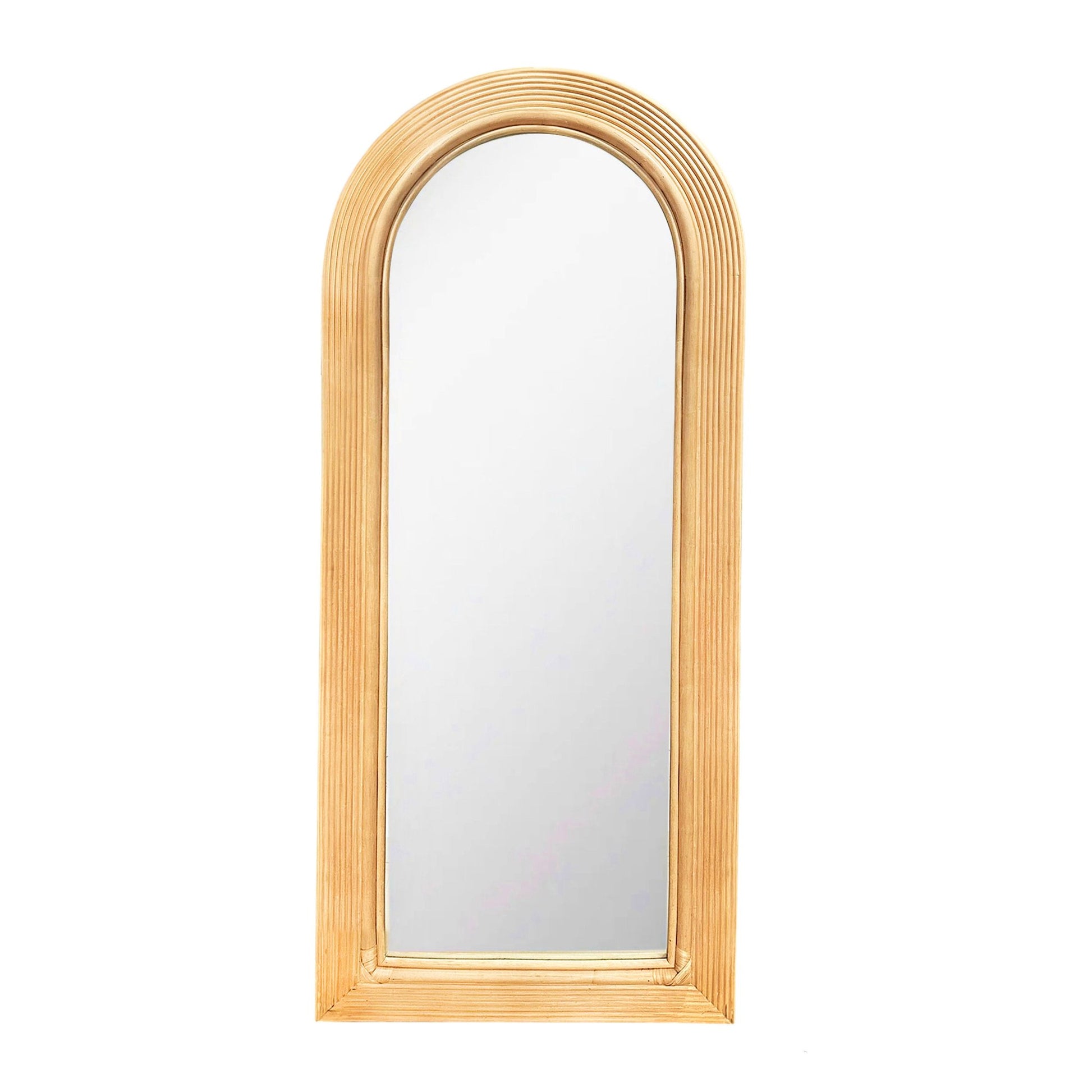 Boho Curves 70" Floor Mirror Natural