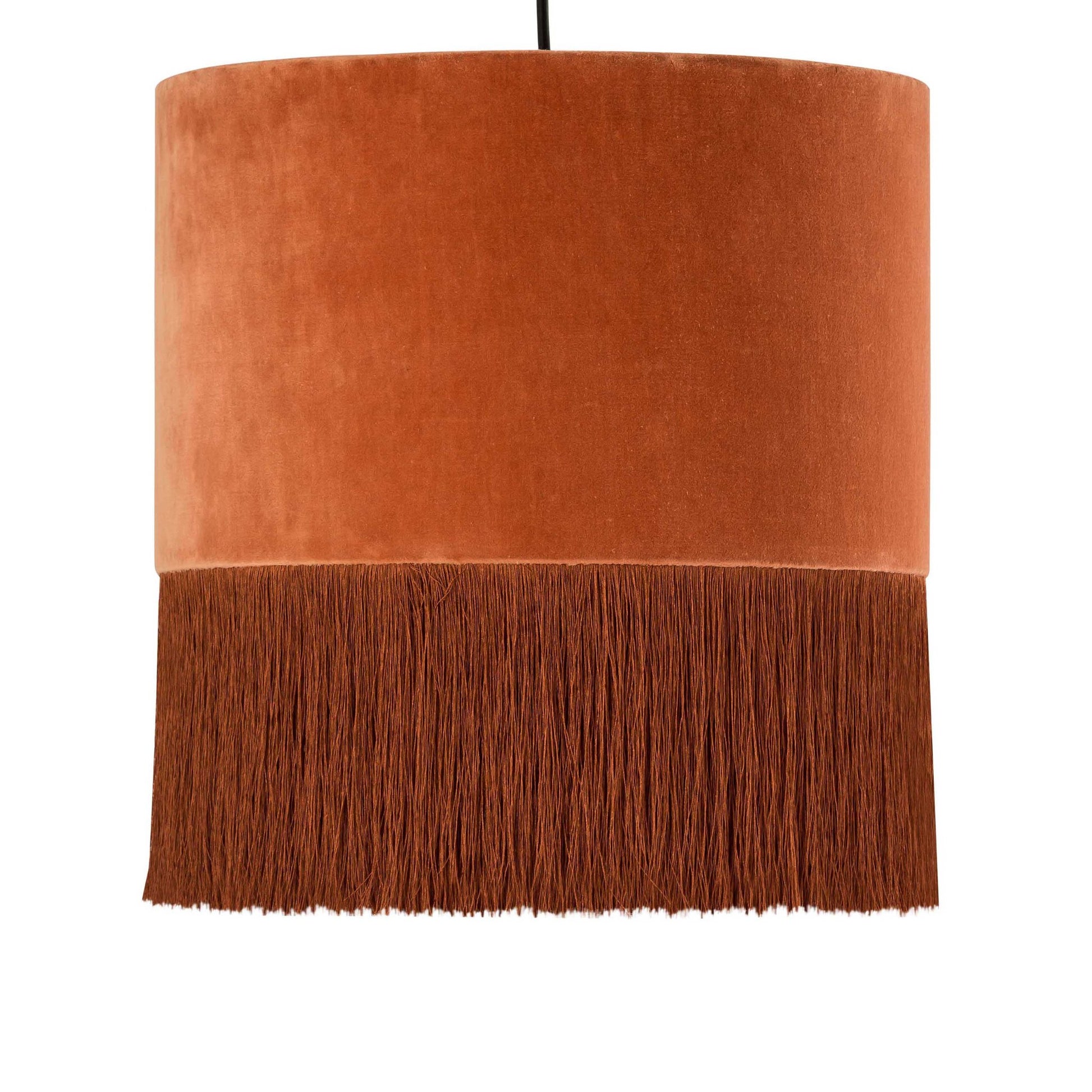 Cascade Nouveau Pendant Light in Brick closer view