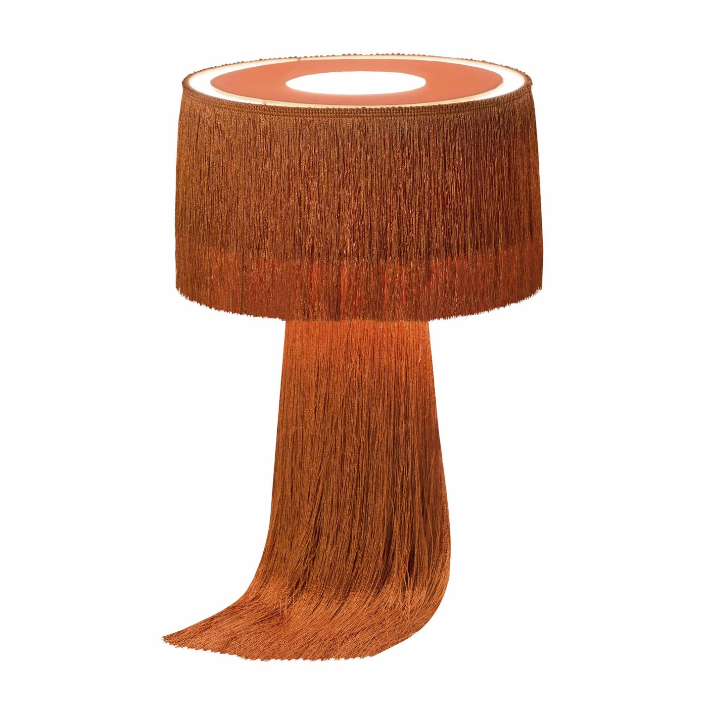 Cascade Nouveau Table Lamp Brick Orange