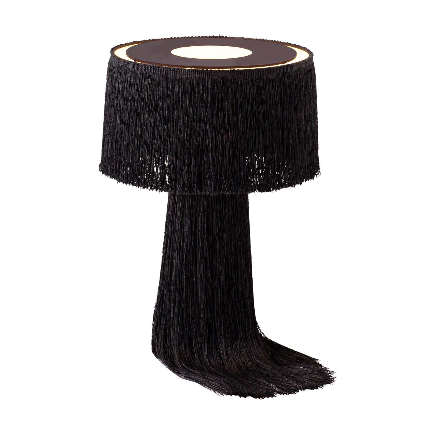 Cascade Nouveau Table Lamp Deco Black