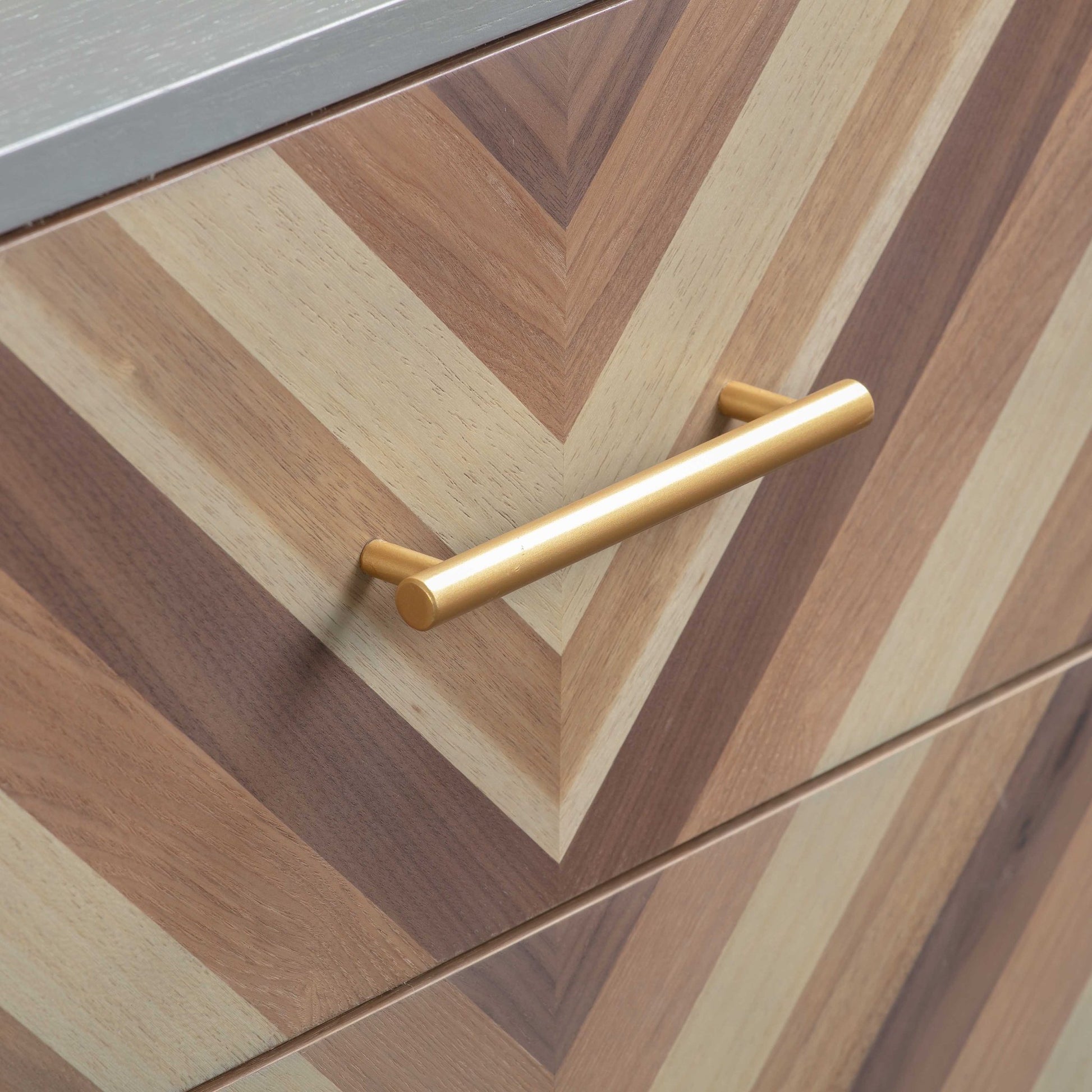 Drawer handle of Chevron Hues Side Table