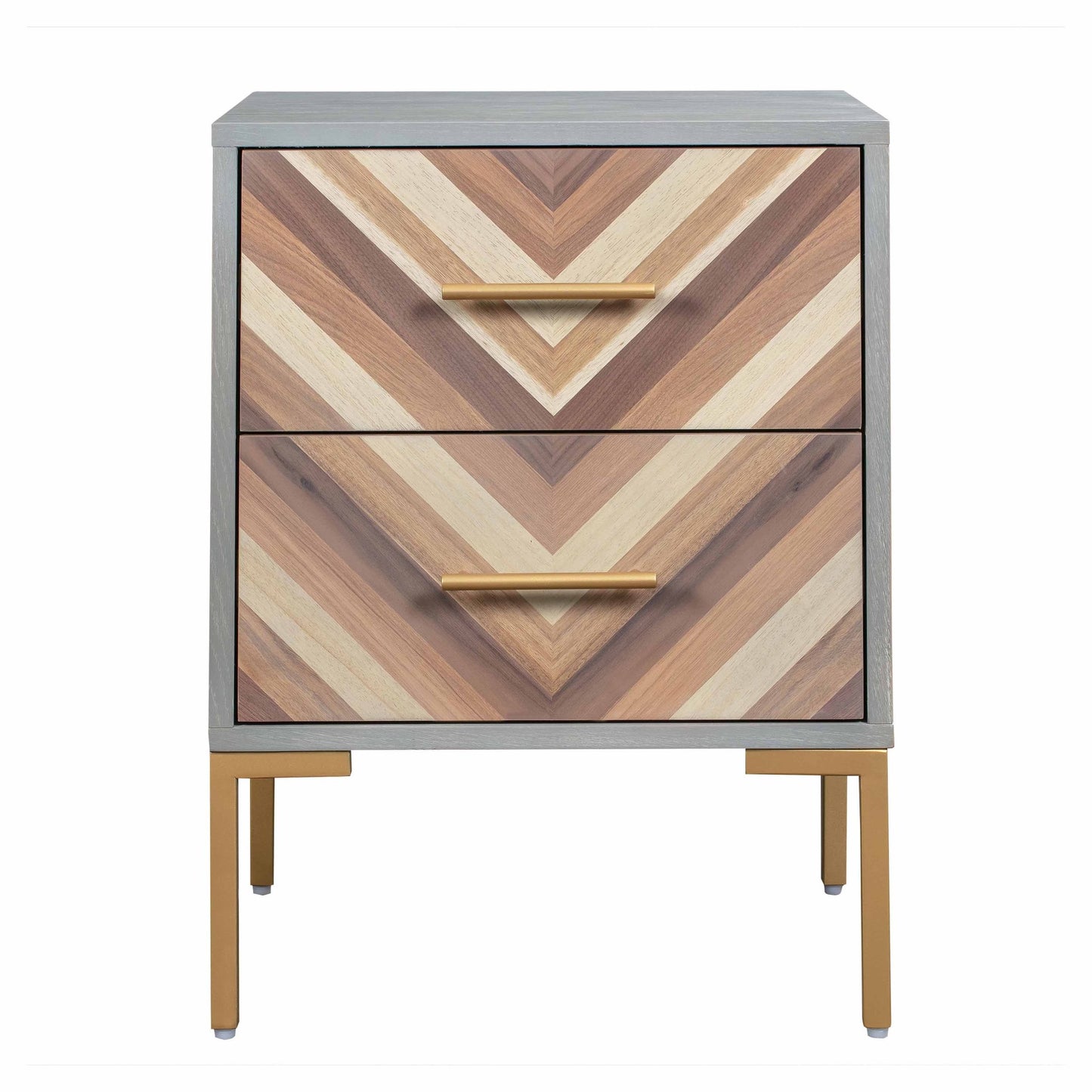 Front view of Chevron Hues Side Table