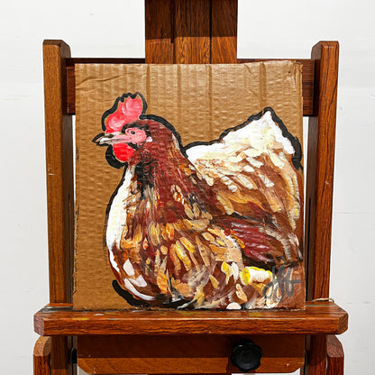 Chicken 2019 Acrylic on Cardboard