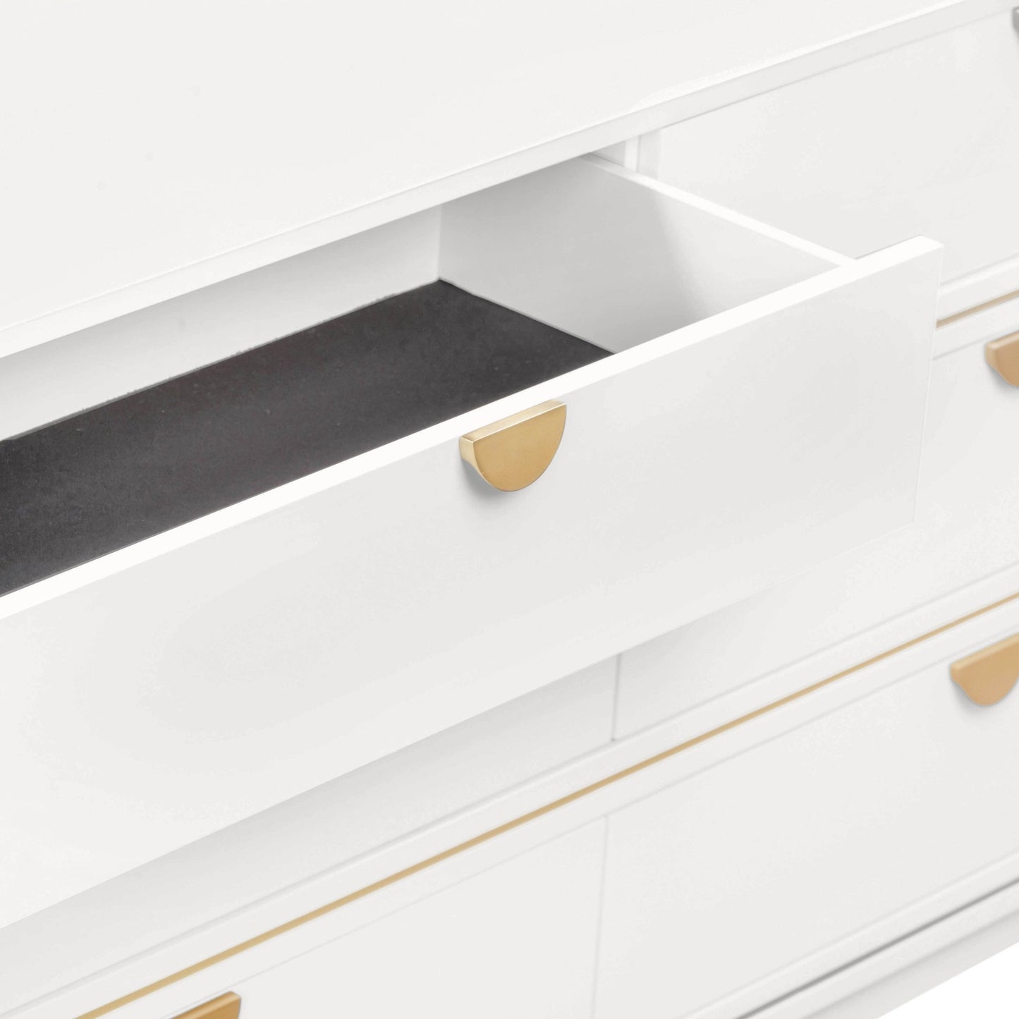 Drawer interior of Curator Six Drawer Dresser Whipped Cream