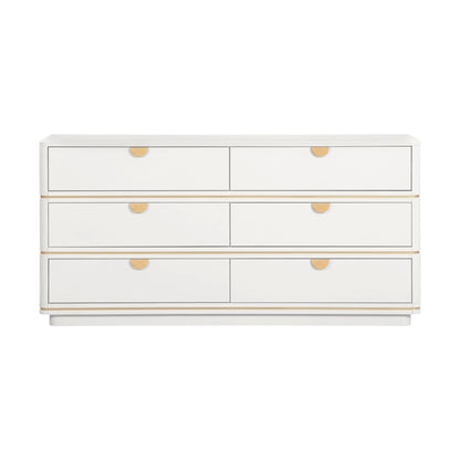 Front view of Curator Six Drawer Dresser Whipped Cream