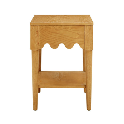 Side view of Daisy Daydream Ash Nightstand