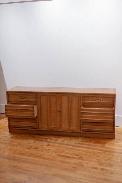 American of Martinsville Cane Front Credenza