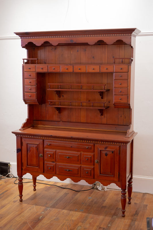 French Country Style Hutch with Apothecary Drawers