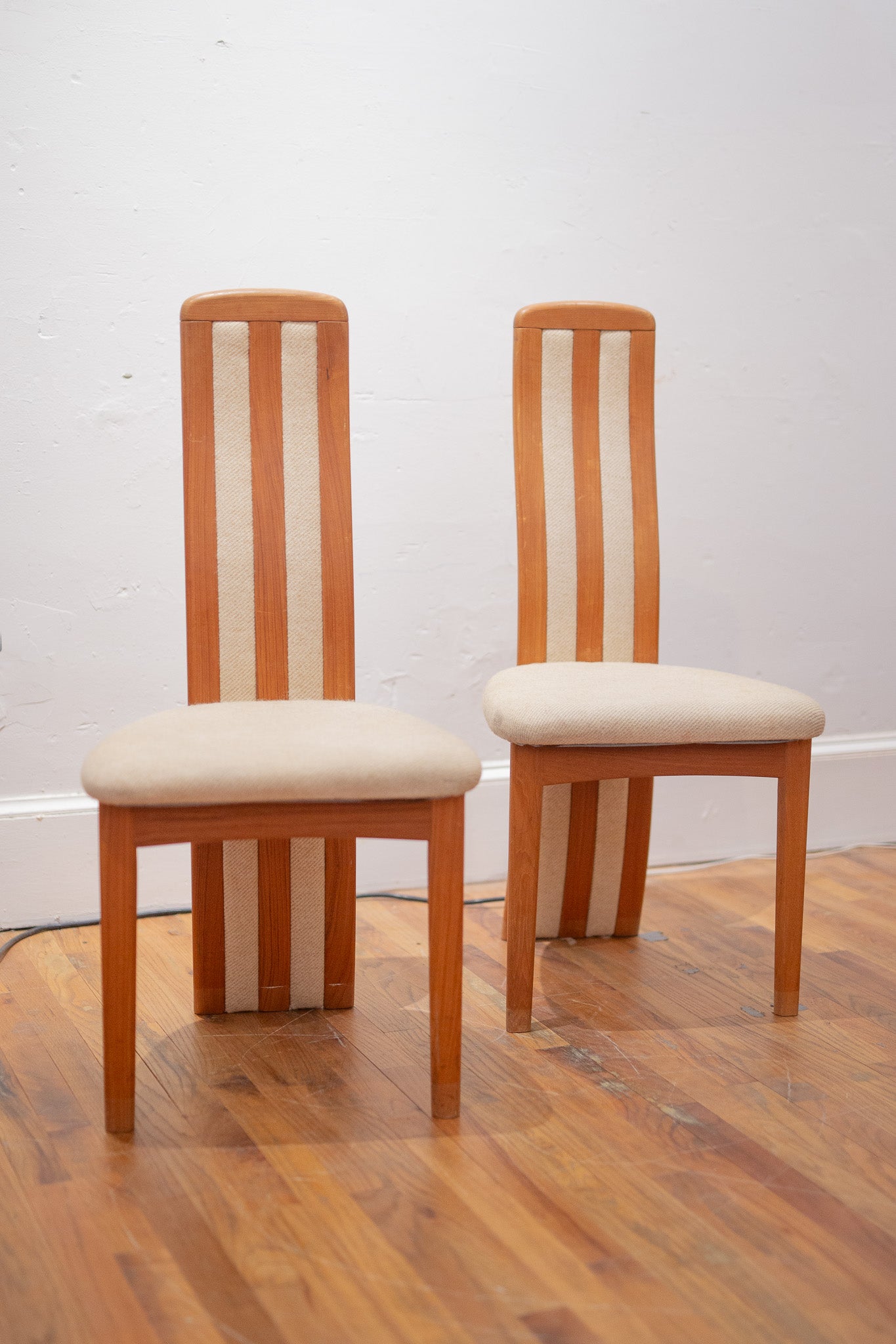 Benny Linden 1970's MCM Sculpted High Back Teak Chairs | Set of Six