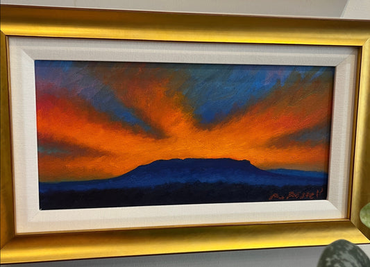 "Sun's Rays From House Mountain" Oil Painting by Ryan Russell