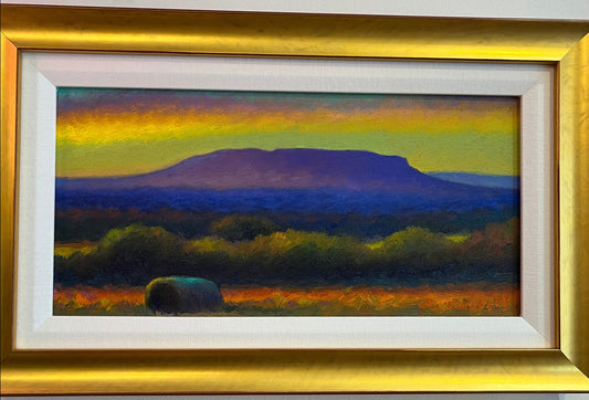 "Dusk Bale at House Mountain" Oil Painting by Ryan Russell