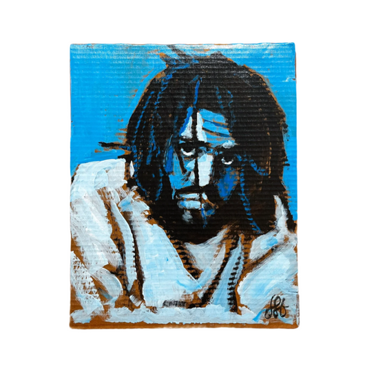 Practice J.Cole Jonah Brown Acrylic on Cardboard