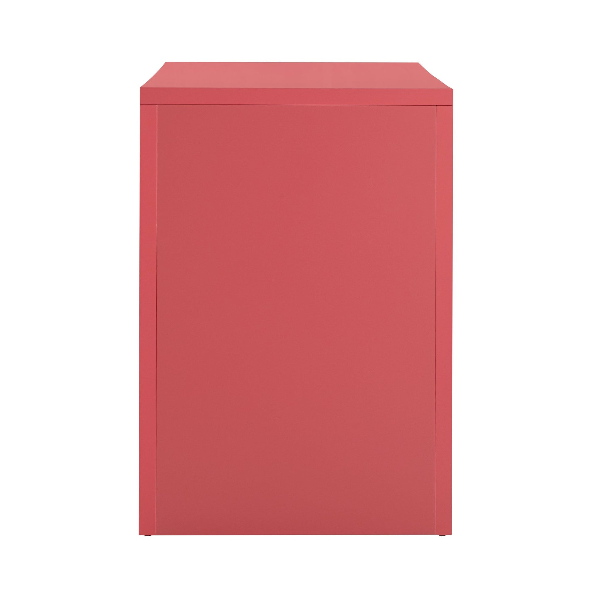 Barbie Coral Side View of Riviera Cane Desk