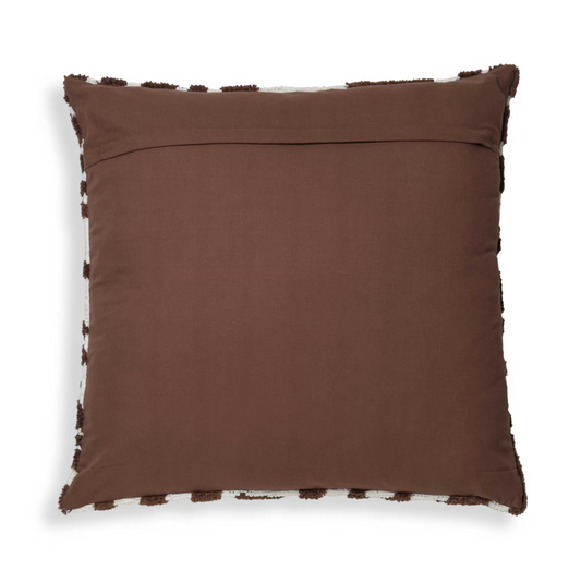 Coast Tufted Brown Cow Print Pillow