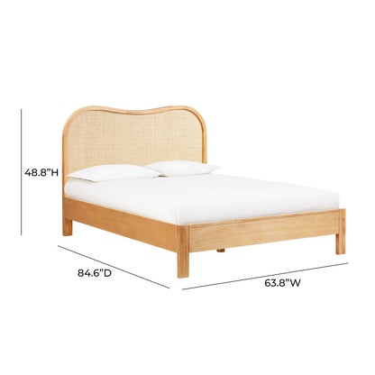 Summer Sun Wood & Rattan Bed Dimensions